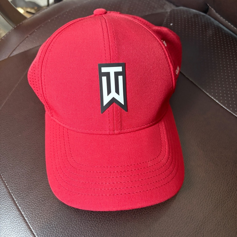 Nike Hat Men's M/L Tiger Woods Legacy91 Dri-FIT ADV Red Golf Cap DH1344-687